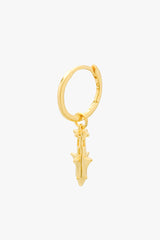 Rocket Earring Gold Plated
