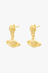 Saturn Earring Gold Plated