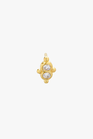 Star Duo Stud Gold Plated