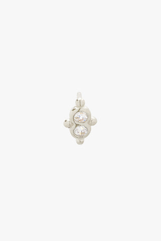 Star Duo Stud Silver