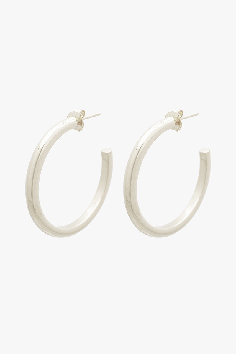 Wanderlust Classic Hoop Silver (32mm)