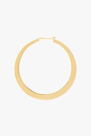 Big gypsy hoop gold plated (45mm)