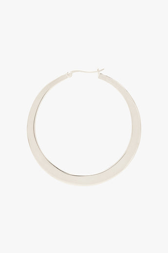 Big gypsy hoop silver (45mm)