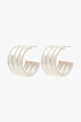 Bold soul triple hoop silver 