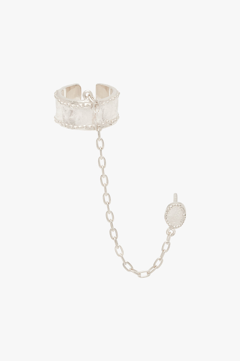 Eclectic ear piece silver 