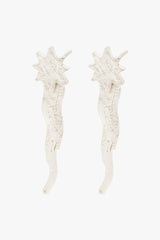 Falling star earring silver