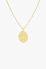Gitano coin necklace gold plated 