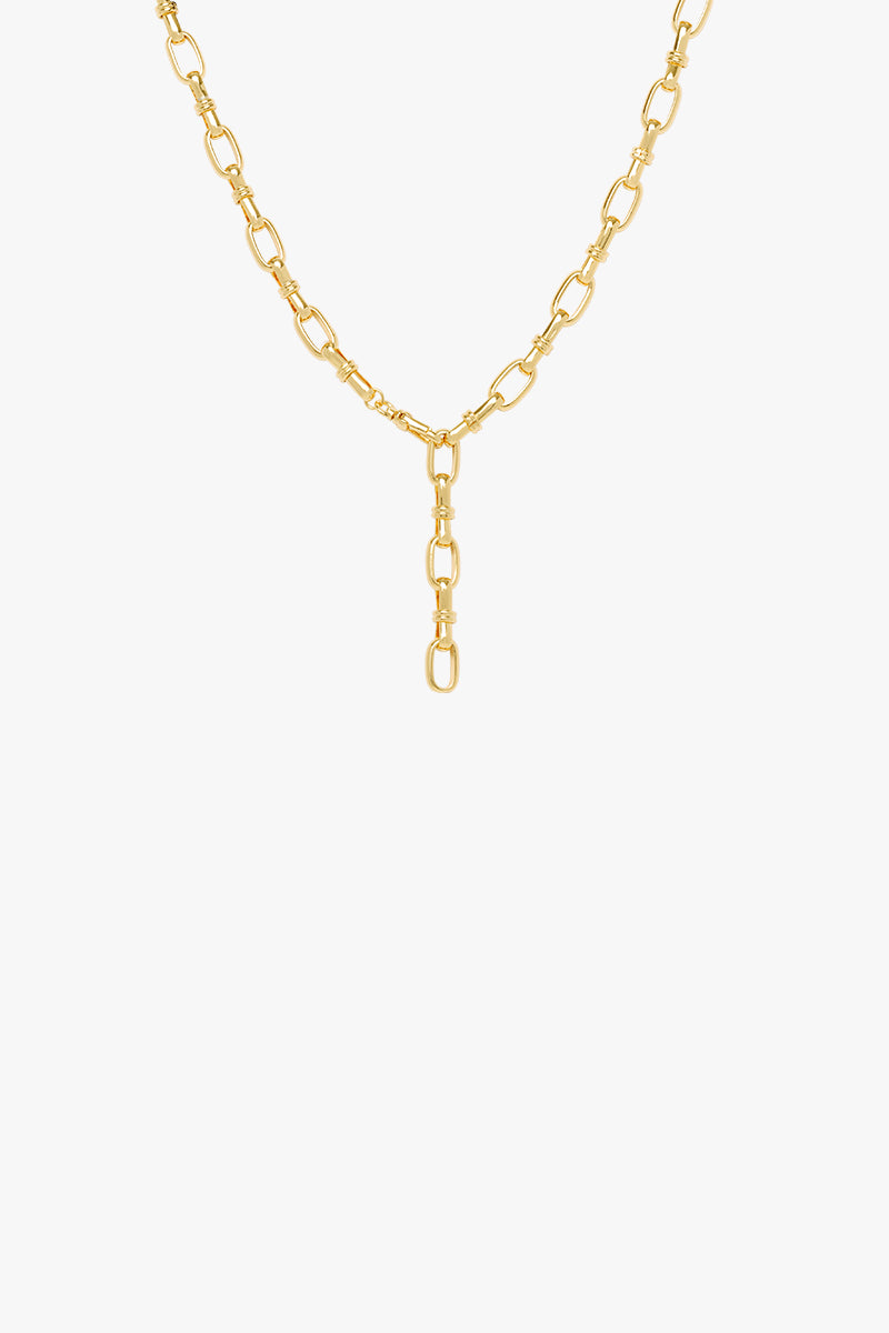 Gypsy necklace gold plated (48.5cm)
