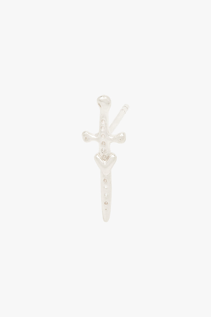 Love dagger stud silver