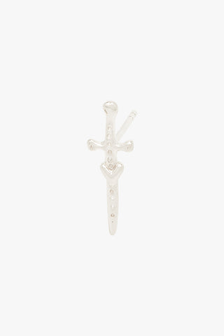 Love dagger stud silver