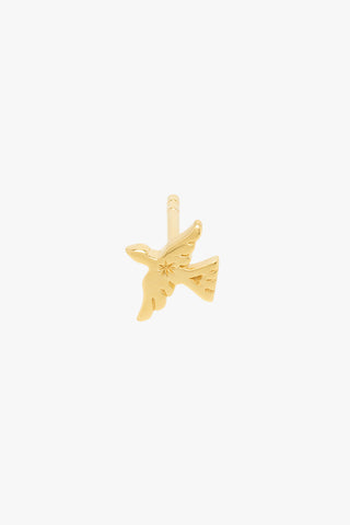 Lucky swallow stud gold plated 