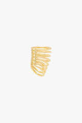 Nomadic stacked cuff gold plated 