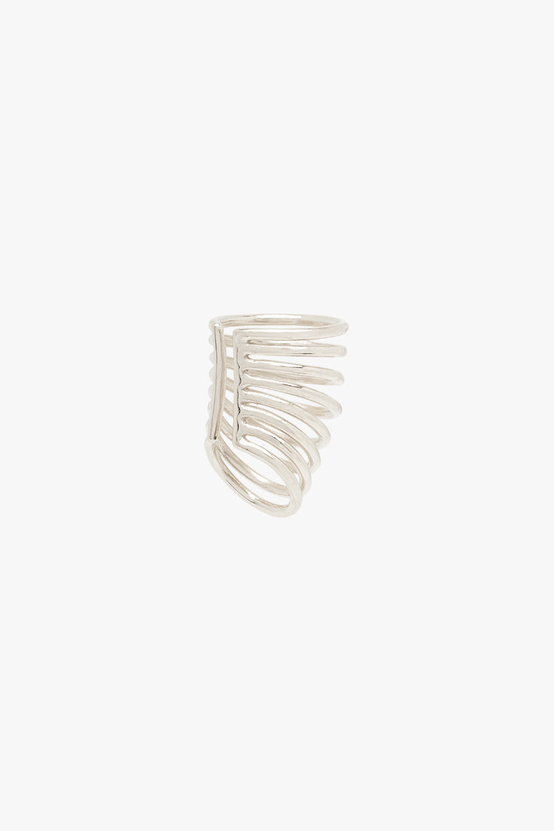 Nomadic stacked cuff silver 