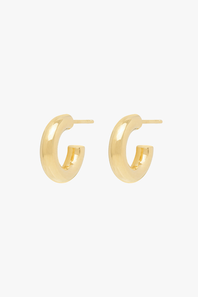 Statement chunky hoop gold plated (15mm)