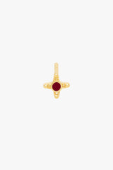 Ruby Romance Stud Gold Plated