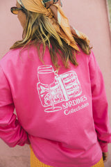 Sardines Tee Long Sleeve Pink