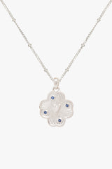 Medallion necklace silver