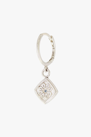 Azulejo Hoop Earring Silver