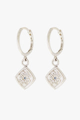 Azulejo Hoop Earring Silver