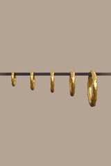 Hammered Hoop Gold (20mm)