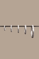Hammered Hoop Silver (15mm)