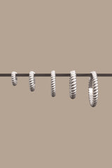 Bold Twisted Hoop Silver (9mm)