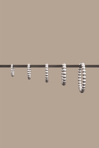 Small dots hoop silver (11mm)