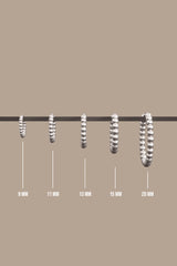 Small dots hoop silver (13mm)