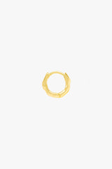 Hammered hoop gold plated medium (11mm)