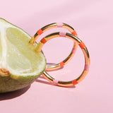 Classic Sunrise Hoop Gold Plated