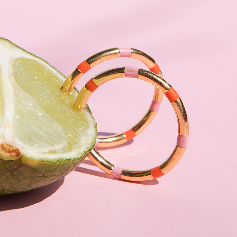 Classic Sunrise Hoop Gold Plated