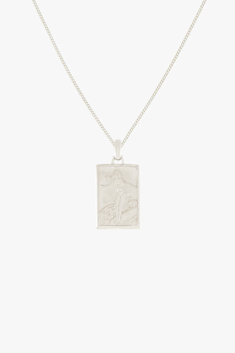 Surf Club Necklace Silver
