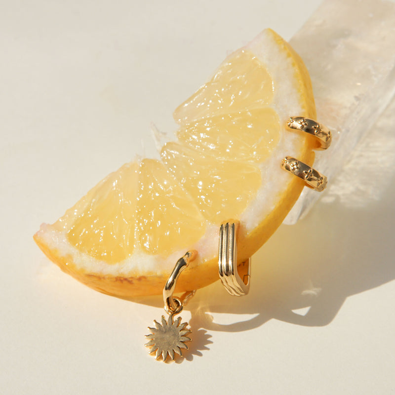 Under The Sun Hoop Gold Plated