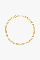 Chunky chain necklace gold plated (43cm)