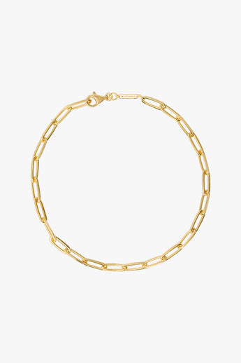 Chunky chain necklace gold plated (43cm)