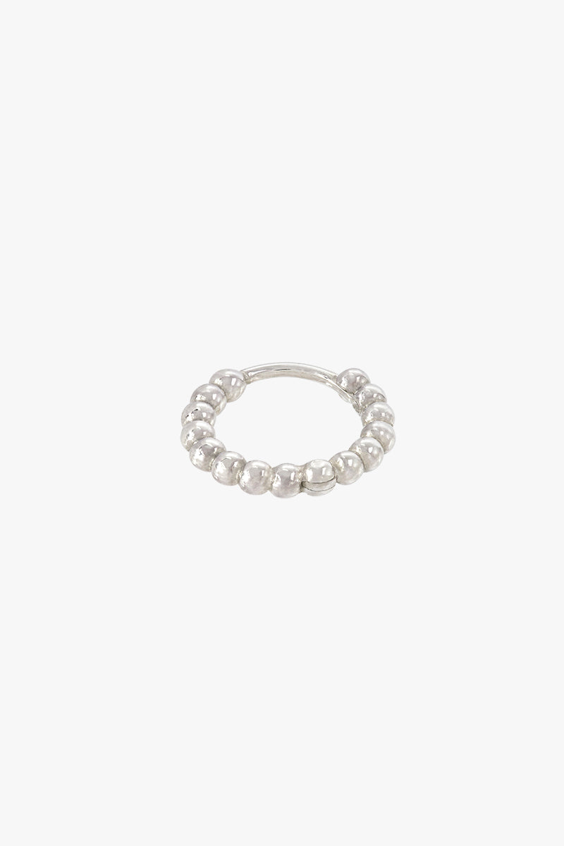 Small dots hoop silver (13mm)