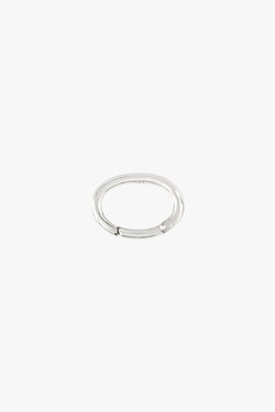 Oval clasp silver