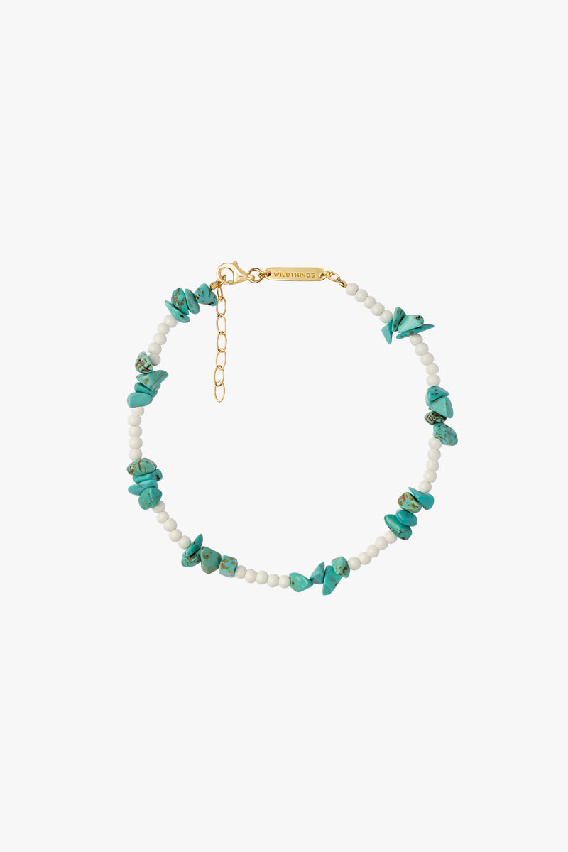 Mediterranean sea anklet gold plated