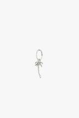 Palm tree earring silver