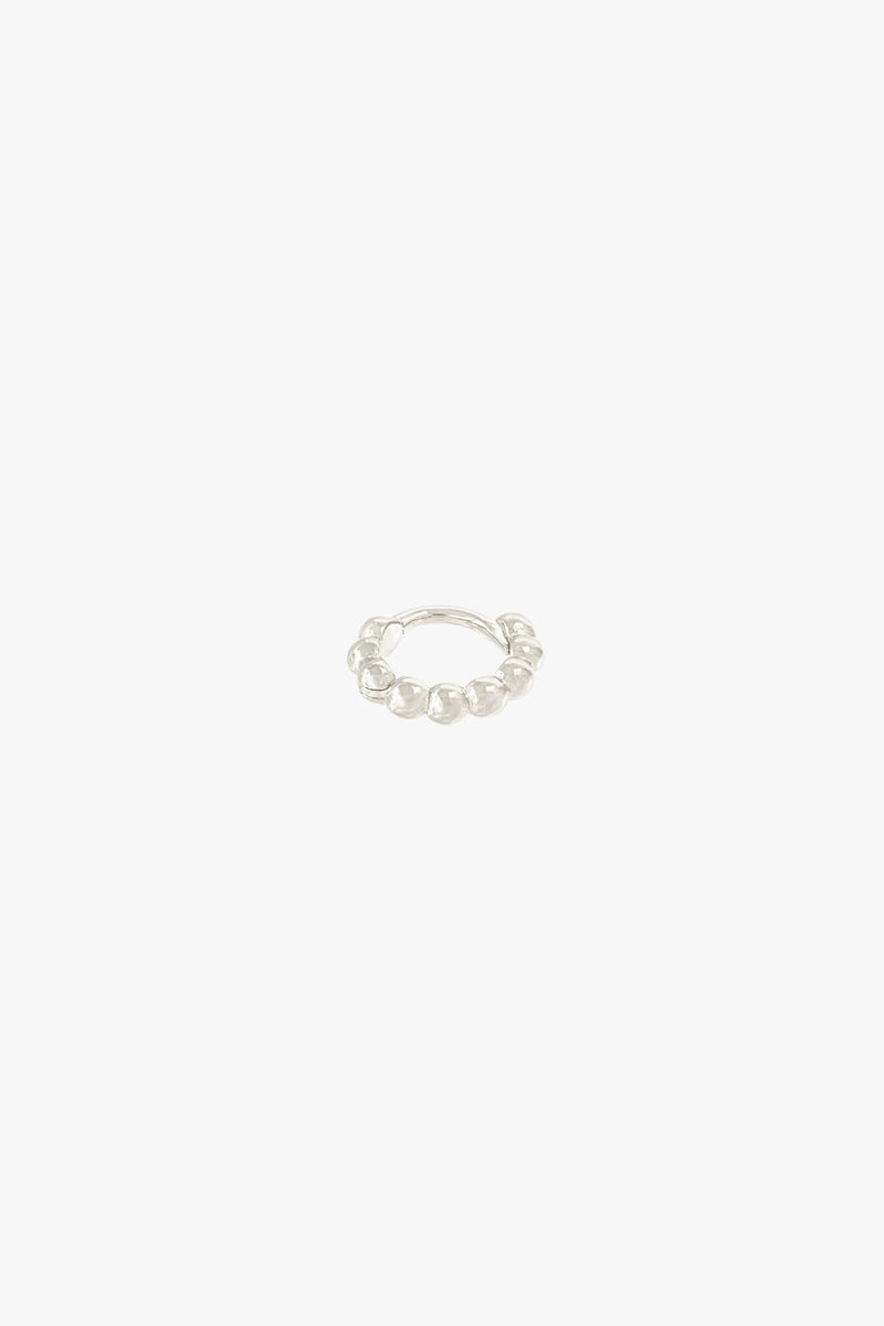 Small dots hoop silver (9mm)
