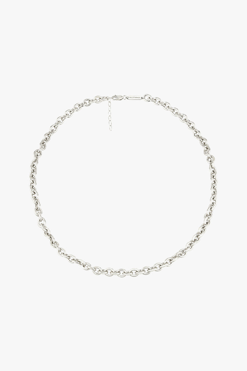 Statement Chain Necklace Silver (40 cm)