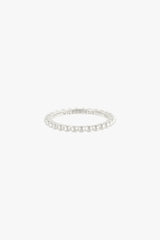 Small dots stacking ring silver