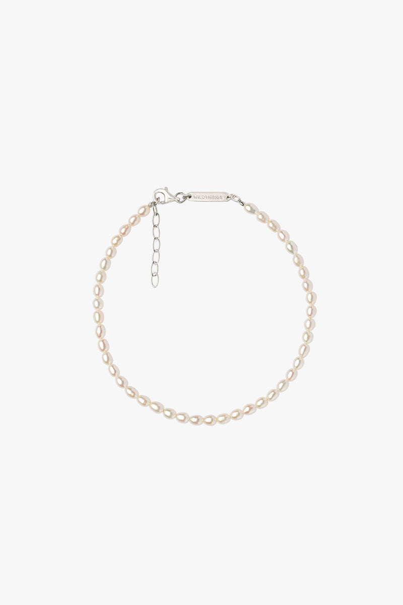Pearl anklet silver
