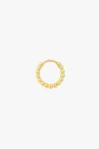 Small dots hoop gold plated (13mm)