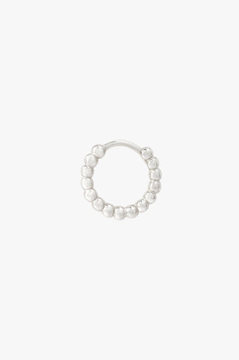 Small dots hoop silver (13mm)