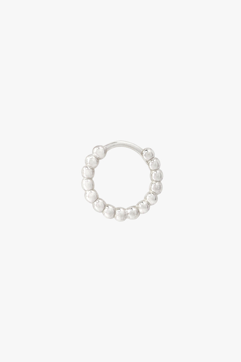 Small dots hoop silver (13mm)