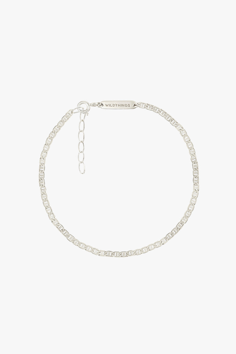 Flat chain bracelet Silver