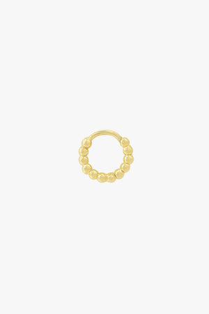 Small dots hoop gold plated (11mm)