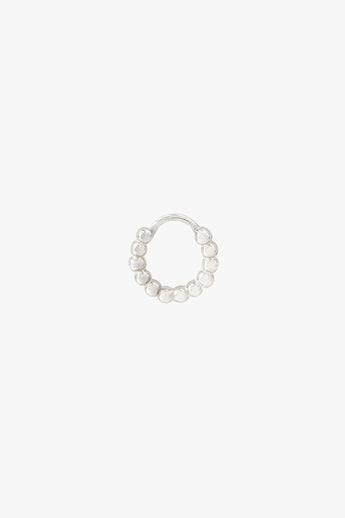 Small dots hoop silver (11mm)
