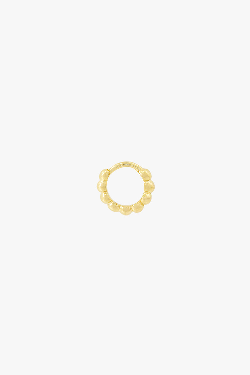 Small dots hoop gold plated (9mm)